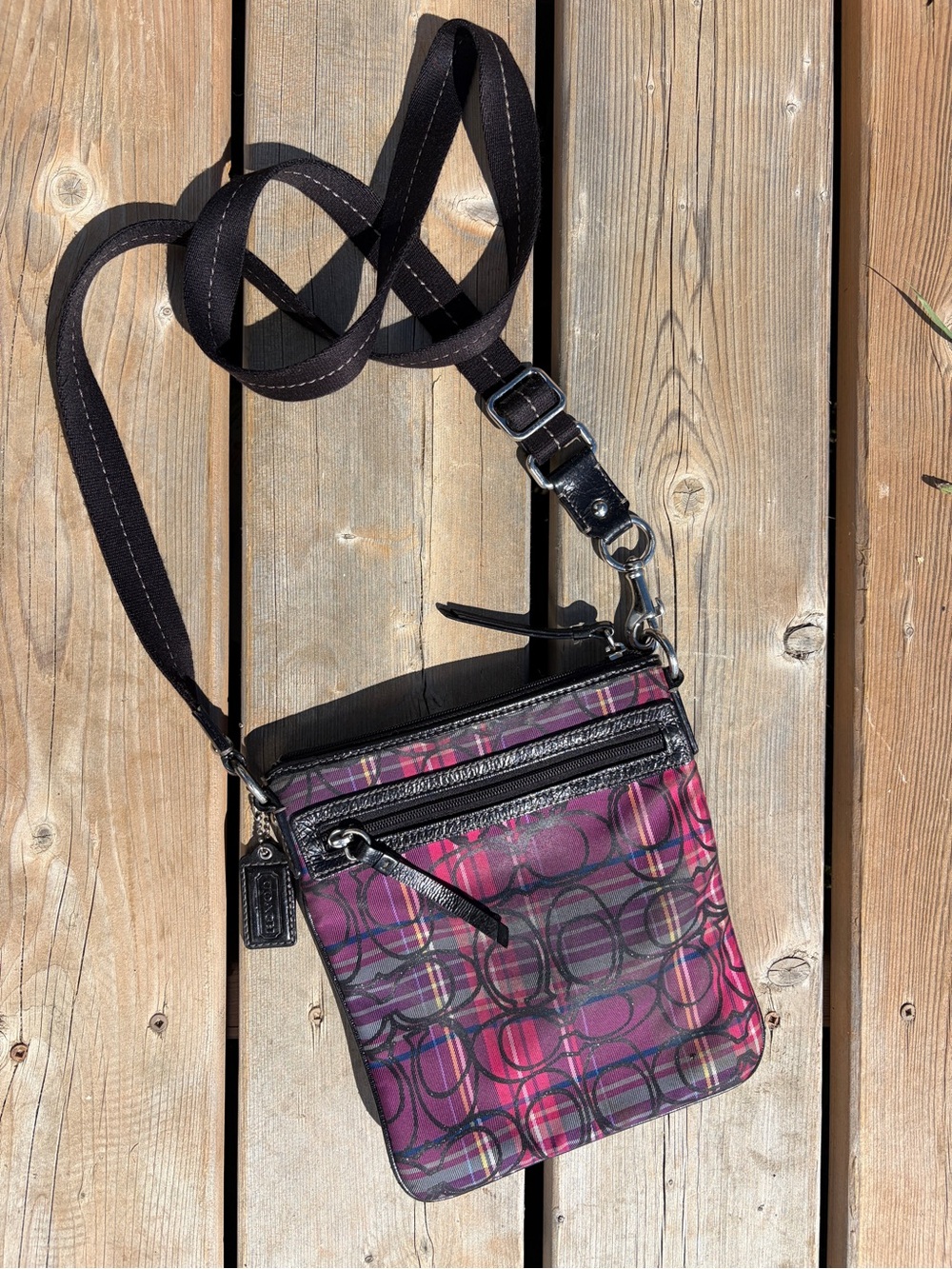 Coach Poppy Tartan Crossbody Y2K back to school plaid